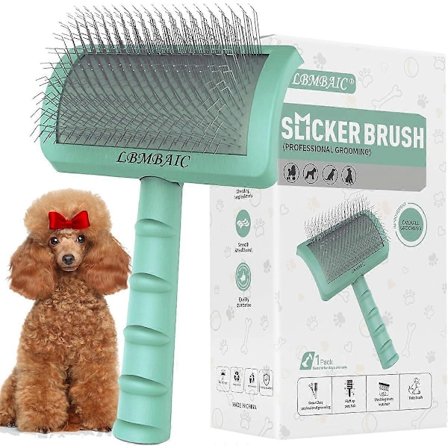 Supertett Myk Børste for Tykk og Lang Pels - Doodle Pelsbørste for Fluff, Felling, Floker på Goldendoodles - 25mm (1")