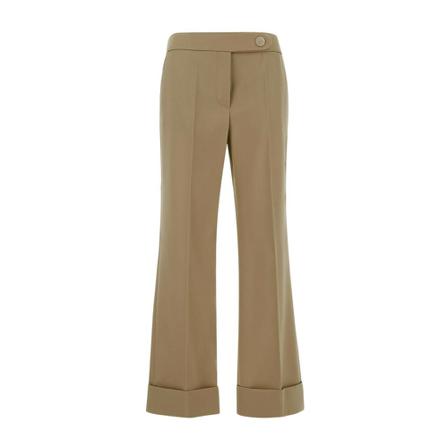 Lanvin, Wide Trousers Beige, Dames, Maat:XS