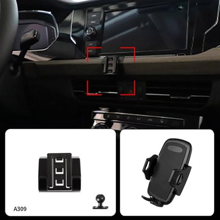 Mobilholder Volkswagen Passat 2019-2024 – Modelltilpasset Løsning Uten Boring