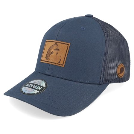 Moomin - Blå trucker Caps - The Groke Engraved Patch Navy Trucker @ Hatstore