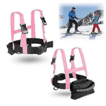 Ski- og snowboardsele til børn, skisele med aftagelig snor og taske, hastighedskontrol lektioner skiudstyr til børn drenge piger [db]