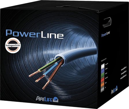 Pipelife FQ PowerLine Kabel Traktater, der kan indskydes 5G2.5, 20mm x 50m, Forbindelsesudstyr & kabler