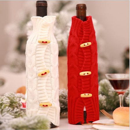 2 st Champagne Julvinflaskor Juldekorationer