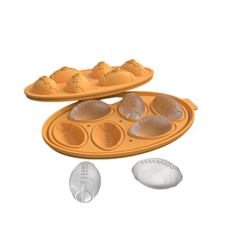 Silikonform för isbitar - 6-håls ispuckform | Återanvändbar oval silikonisbitmaskin BPA-fri läckagesäker med lock och tratt zd EQ