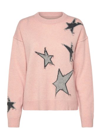 Zadig & Voltaire Markuz Ws Stars Outline - Pink - XS