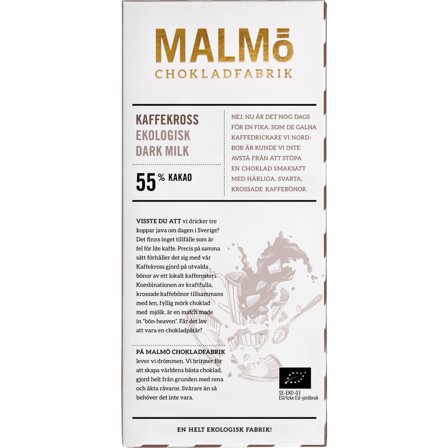 Malmö chokladfabrik Kahvihippu 55 %