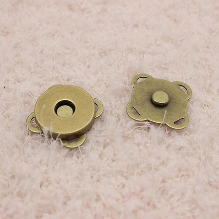 10 st 18 mm läderhantverk magnet magnetknapplås - koppar