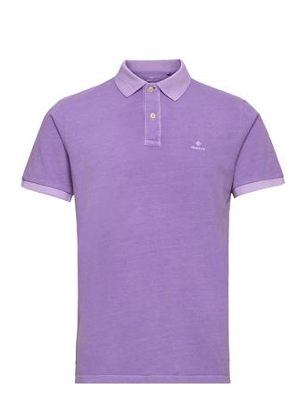 D2. Sunfaded Pique Ss Rugger Polos Short-sleeved Lilla GANT