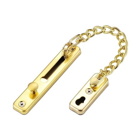 Enkel rostfri säkerhetsdörrskedja (guld)