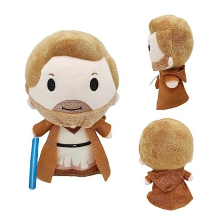 25cm Obi Wan Kenobi plysj Anime Plysj Leketøy Kosedyr Myk Plysj Barnegaver Dukke for Barn Bursdag