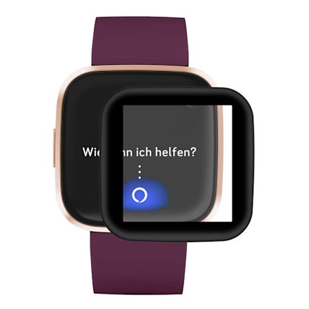 HAT PRINCE Heltäckande Skärmskydd Fitbit Versa Svart
