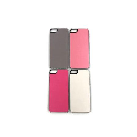 Børstet metalplade iPhone 5 / 5S / SE Cover - flere farver Light pink