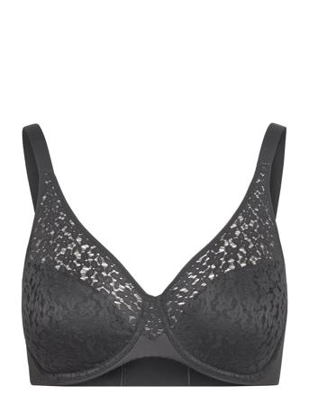 Norah Covering Molded Bra Designers Bras & Tops Full Cup Bras Black CHANTELLE