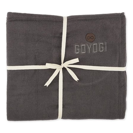 GOYOGI Calm Organic Cotton Yoga Blanket Dark Grey, Sport & Velvære, Søvn & Meditation, Meditation
