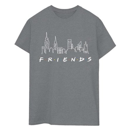 Friends Dam/Damer Skyline Logo Bomull Boyfriend T-Shirt S D