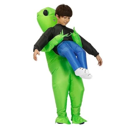 Alien oppustelig kostume til Halloween Cosplay Cosplay til barn 110-145cm