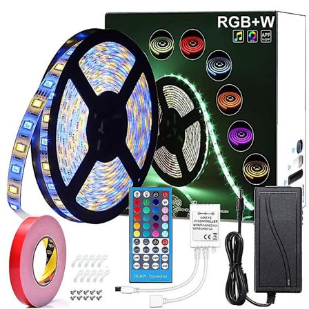 5M RGBW LED Strip Lys Vandtæt 300LEDs SMD 5050