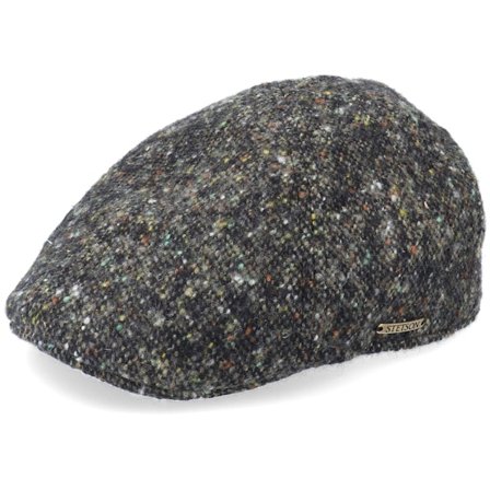 Stetson - Grön flatcap Keps - Texas Donegal Green Flat Cap @ Hatstore