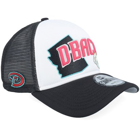 New Era - White trucker Gorra - Arizona Diamondbacks State Flower White/Black A-Frame Trucker @ Hatstore