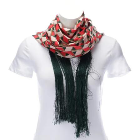 Gucci Vintage Pre-owned Polyester sjalar röd, Dam Vintage Accessoarer, Dam, Storlek: ONE SIZE
