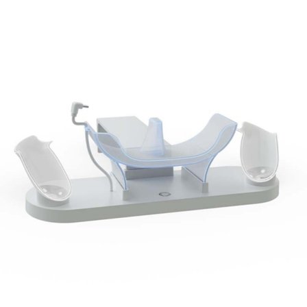 Moderigtig opladningsholderstand VR-opladningsdock til MQ 3/3S VR-briller controllere med LED-belysning