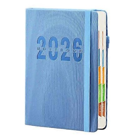 2026 Kalender Måneds-, Uge- og Dagbog 2026 To-Do Liste Notesbog med Månedlige Faner Indvendig Lomme Elastisk Lukning {sl}