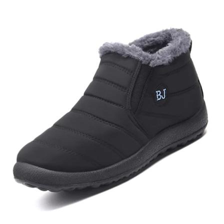 Vinter Bomuldsstøvler Til Mænd Varme Pels Bløde Mænd Platform Snemand Ankelstøvle Vinter Mænds Sneakers Plus Casual Mænds Sko M351 black (women s) 42