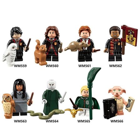 8 Harry Potter tegneserieminifigurer, minifigurgave