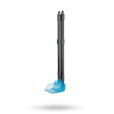 Trixie - Hundspade med raka 60-107 cm - Grå/Blå