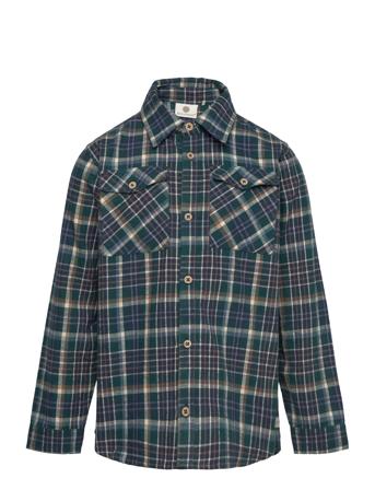Shirt Ls Check Green En Fant