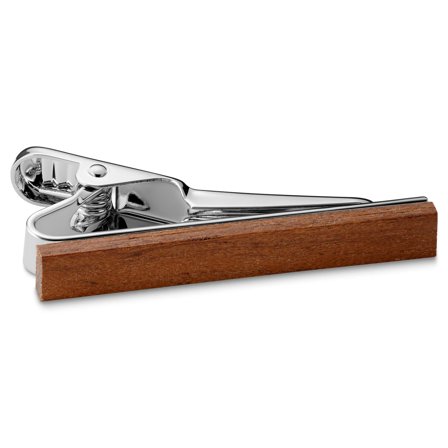 Pasador de corbata de madera massaranduba para hombres - Pasadores de corbatas para corbatas estrechas