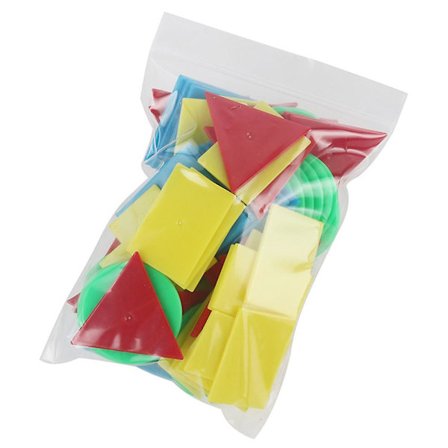 80 st/set Geometri Block Räkning Rund Triangel Fyrkant Skiva Undervisningshjälpmedel (FMY)