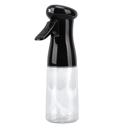 200ML Ergonomisk Bærbar Oliesprayflaske til Madlavning Airfryer Salat Bagning Grilning Stegning Sort