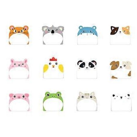 12x Dyre Sticky Notes Lille Notesblok Tegneserie Pandaer Sticky Notes Huskesedler Post-it Sedler Skolekontorartikler til Studerende
