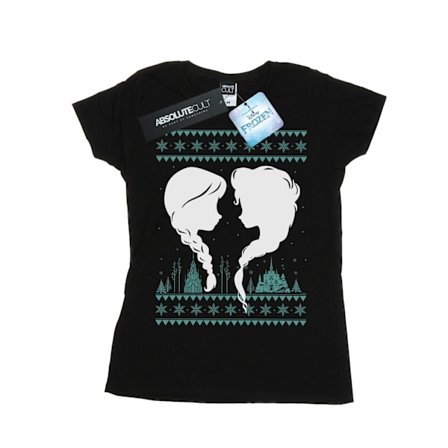 Disney Dam/Kvinnor Frozen Jul Systrar Bomull T-shirt S