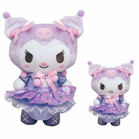 13/22 cm Kuromi Princess Dress Plysj leketøy Utstoppet dukke tegneseriebrosje Ki One Size