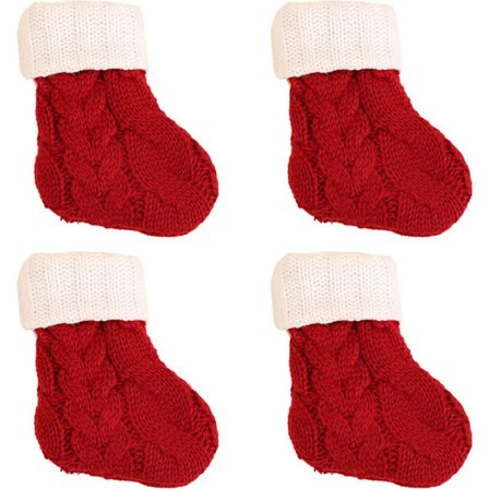 Julebestikkposer gaffel skje sokker servise sølvbestikkholder strømper