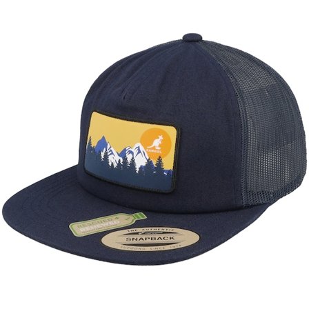 Kangol - Ble trucker Czapka Z Daszkiem - Kg Outdoor Patch Navy Trucker @ Hatstore