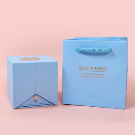 Rose Gift Box Oppbevaringsveske BLÅ