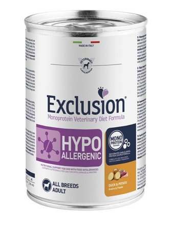 Exclusion Monoprotein Veterinary Diet Formula Hypoallergenic