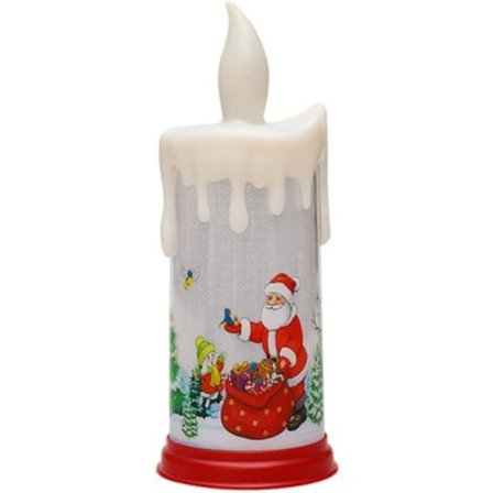 Pieces LED-ljus, Juldesign LED Flytande Ljus Flammlösa Varma Vita Ljus, Jultomten