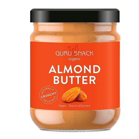 Guru Snack Almond Butter Crunchy Ø 500 g, Helse & Madvarer, Smørepålæg, Andet Smørepålæg