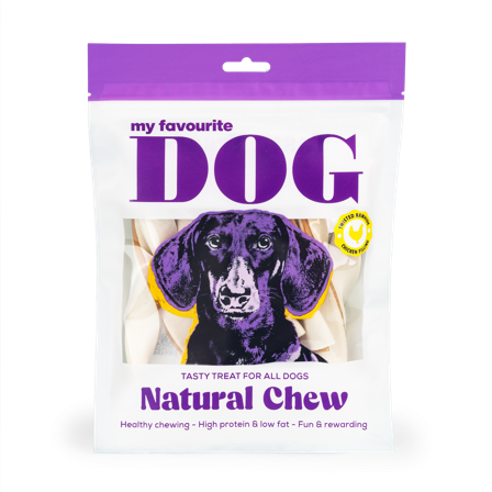 My favourite DOG - Fylte råhudsnodd - Kylling 14 cm, 220 g, 10-pk - Hund - Hundegodbiter & tyggebein - Tyggeruller & tyggepinner - ZOO.no