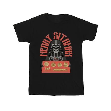 Star Wars Boys Episode IV: A New Hope Merry Sithmas T-shirt 5-6 Black 5-6 Years