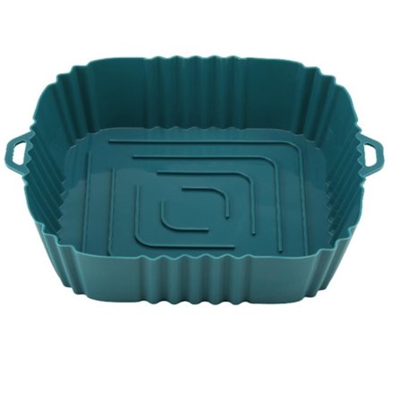 Airfryers ugns silikon bakplåt lätt att rengöra ugns bakplåt för Airfryer ugn mikrovågsugn(88G blå)