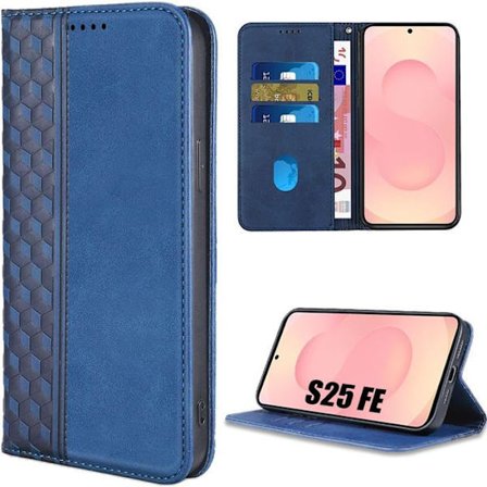 Beskyttelsescover - BOOLING - til Samsung Galaxy S25 FE - Syntetisk Læder - Stødabsorberende - Elegant