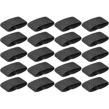 Pakke med 20 elastiske ryggsekkstropper - bred beltehempe