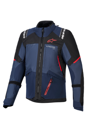 Motorradjacke Alpinestars Andes V4 Drystar Nacht Marineblau/Indigo Schwarz 4XL