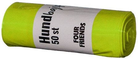 Lupus Hundepose Lime/Gul 50 stk