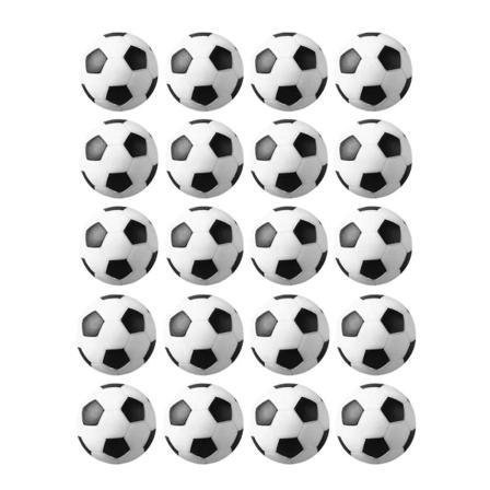 20 stk 40 mm plastfotballbordballer Fotballbordtilbehør for barn og voksne Bursdagsfestfavoritter, festposer